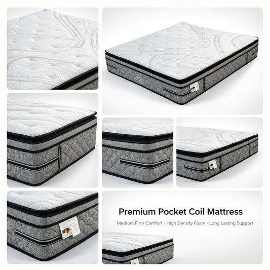 15" Premium Firm Hybrid Mattress – Euro Top & Pillow Top